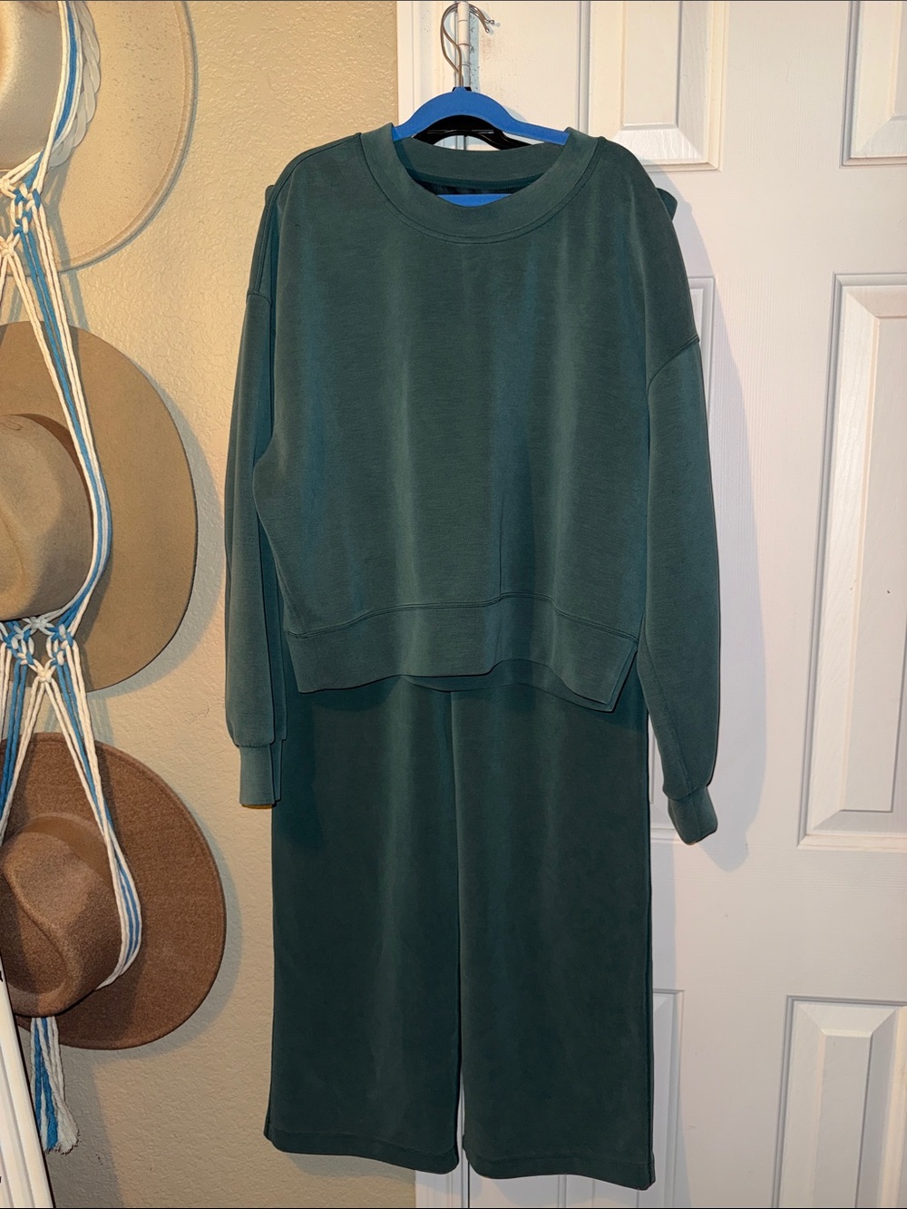 lululemon Softstreme Matching Set Storm Teal Size 4 and 10